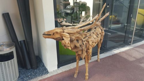 Cerf bois flotté