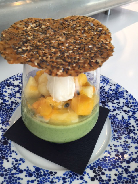 Panna cotta au thé vert matcha