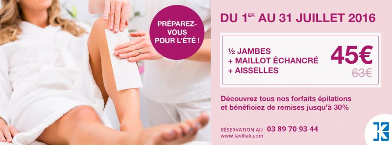 Promotion épilation spa alsace