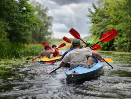 Activité canoë kayak en Alsace pour l'EVJG d'un ami